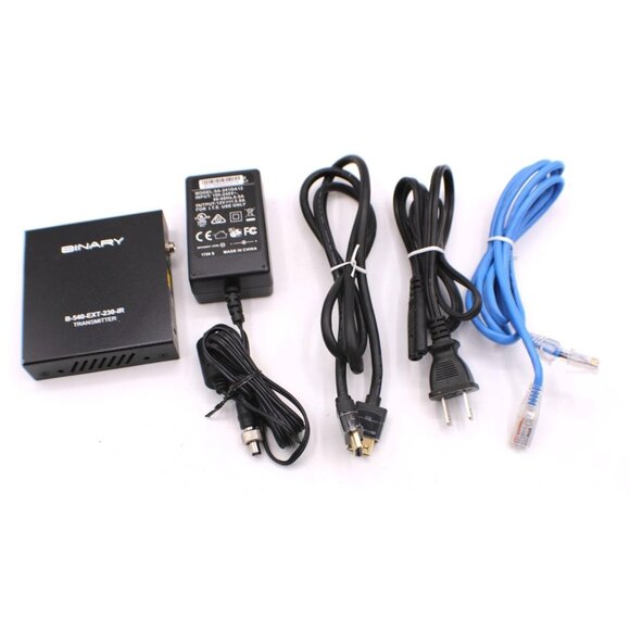 Binary B-540-EXT-230-IR Transmitter 4K HDMI Extender Power Supply Cables CAT 5/6 - Picture 1 of 11